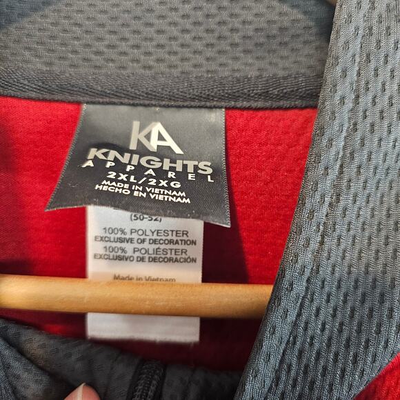 Knights Apparrel Oklahoma Sooners Pullover Mens 2X Red OU SEC College 1/4 Zip - Picture 8 of 9